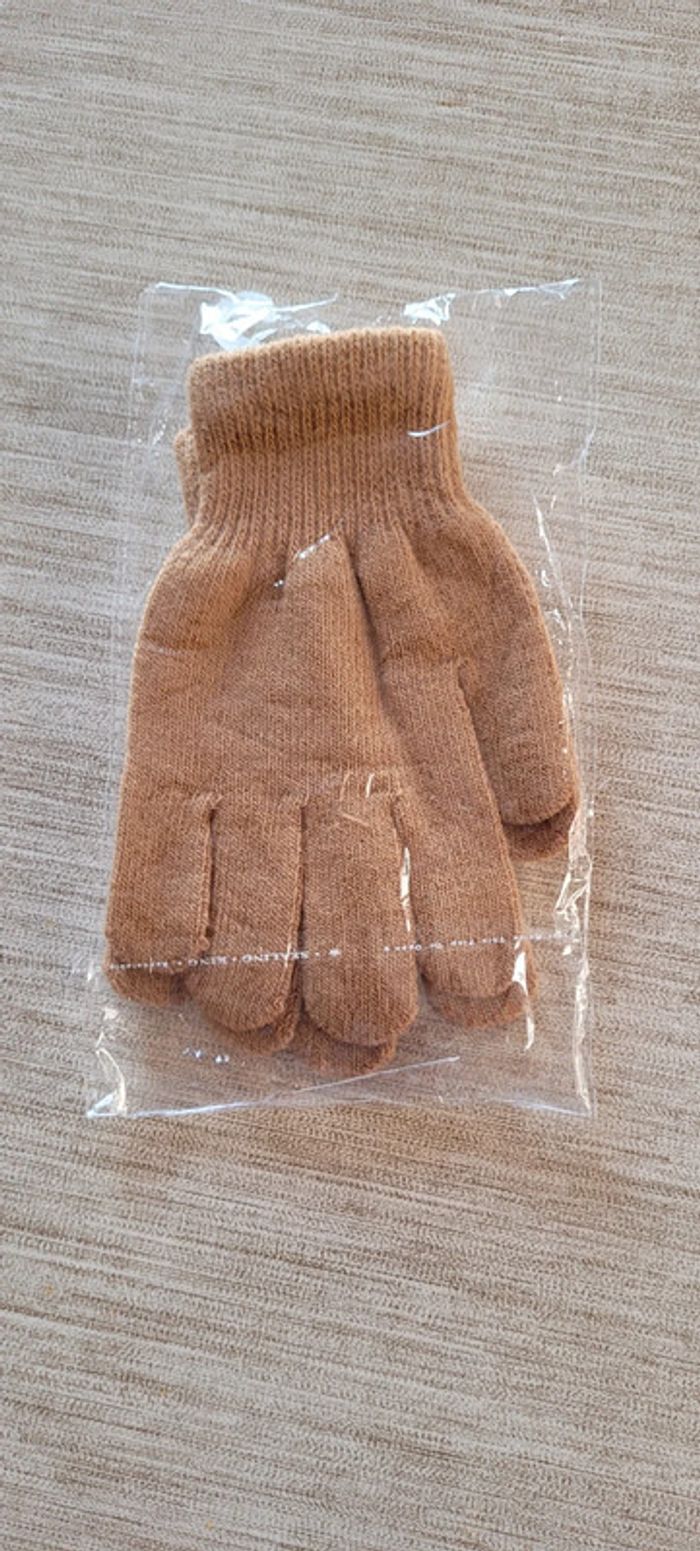 Gant jaune moutarde TU Neuf