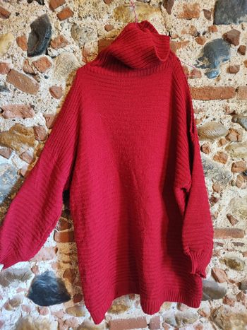 Pull rouge grande taille