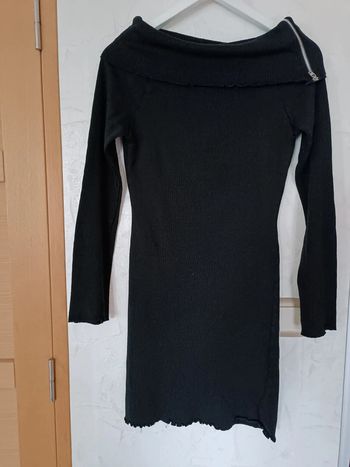 Robe pull noire On n'est pas des anges