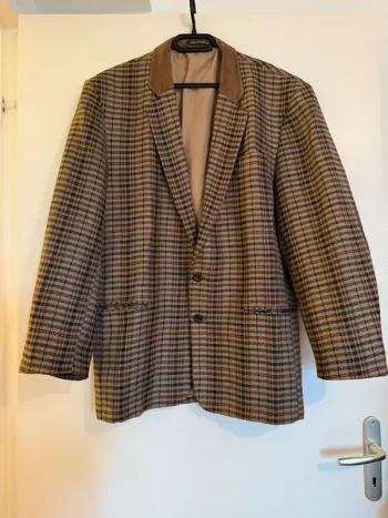 Veste de costume vintage en très bon état taille 50 bleu vert Roger Arloing
