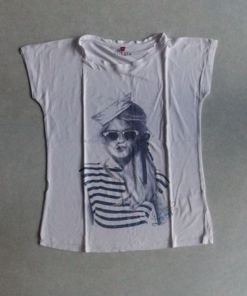 Maillot blanc style Marine