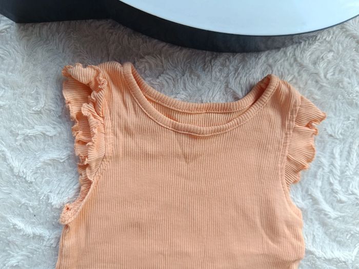 Ensemble été (débardeur+shirt assorti) Fille 3/6 mois Primark 100% coton - photo numéro 4