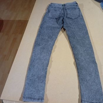 Jegging  fille taille 34 gris delave