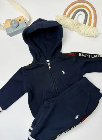 Ensemble Ralph Lauren bébé garçon 6 mois marine super état