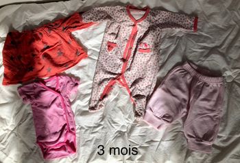 Lots bébé fille 3 mois