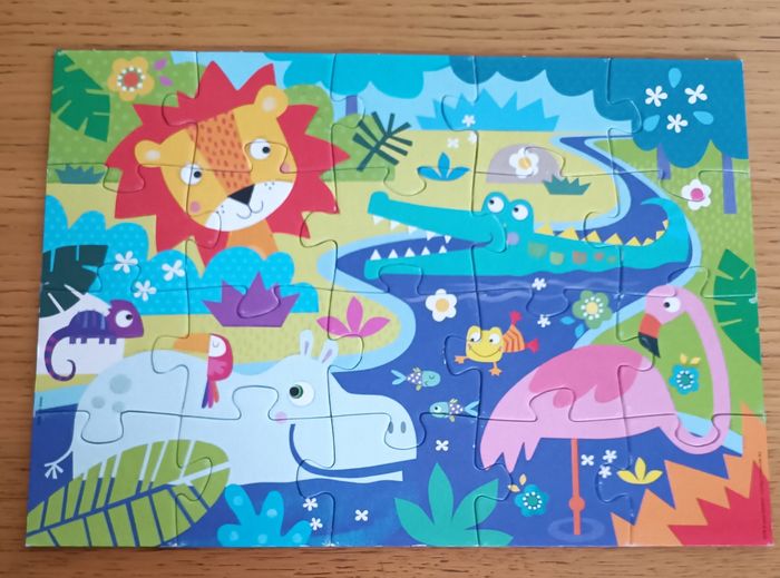 2 puzzles 20 pièces animaux sauvages 3 ans + - photo numéro 7