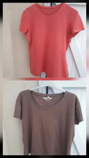 lot 2 tee-shirts femmes taille 42