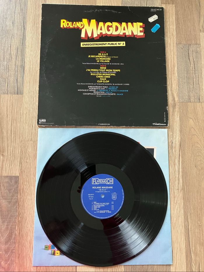 Vinyle 33 tours-Roland Magdane-Enregistrement Public 5 - photo numéro 2