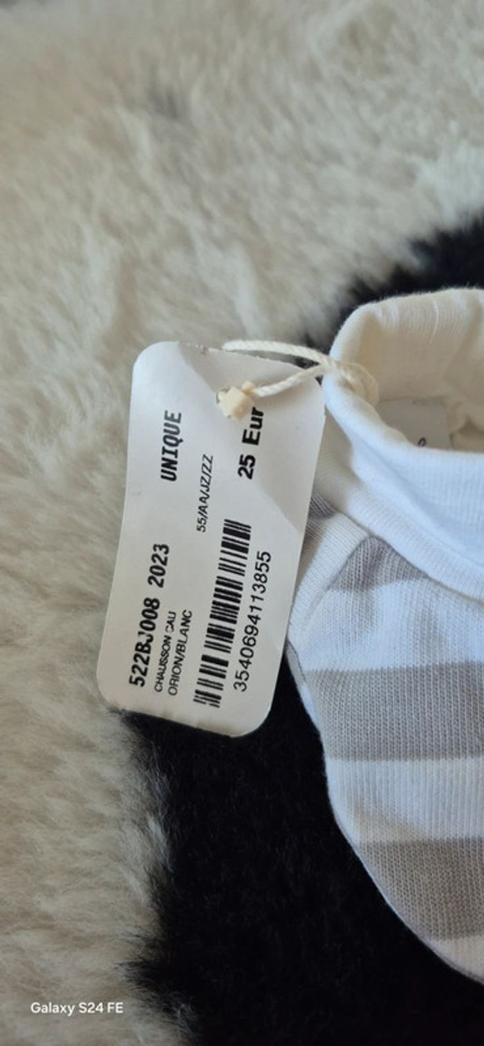 Chausson bébé en pur coton - photo numéro 2