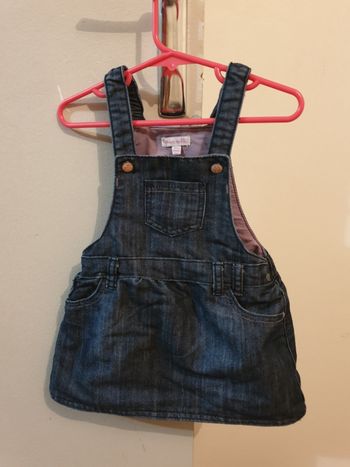 Robe salopette en jean