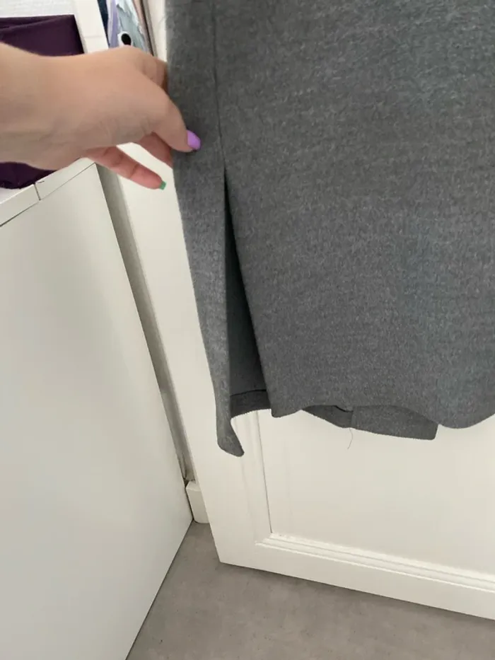 Manteau long gris H&M - photo numéro 5
