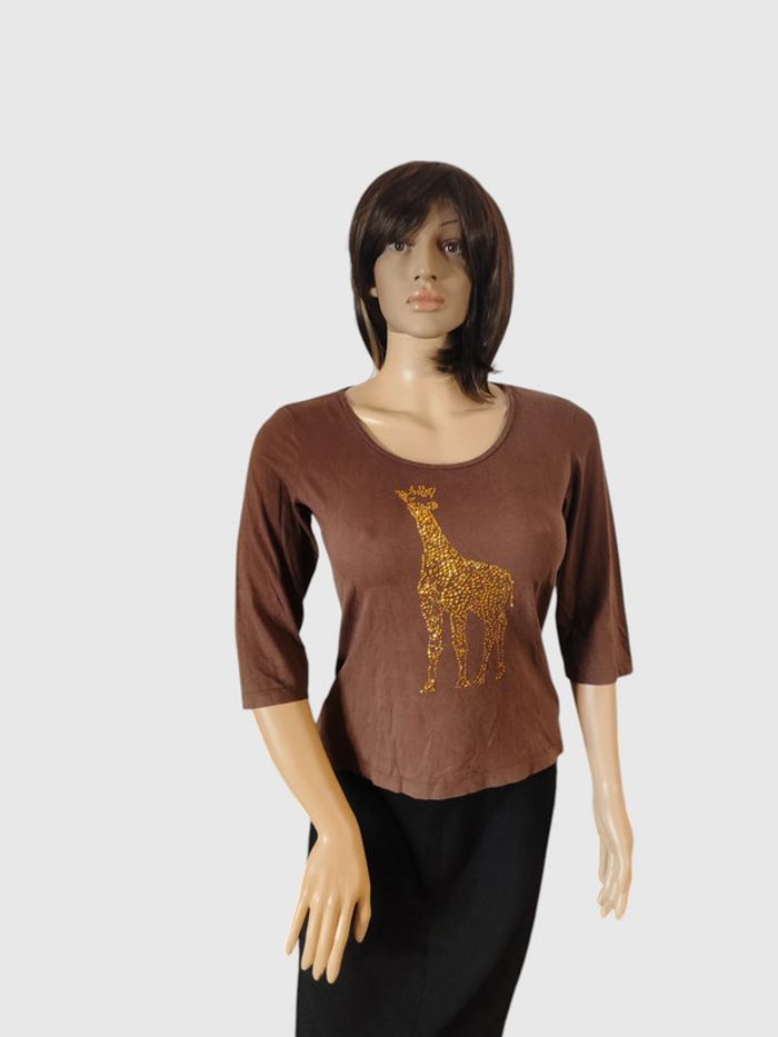 Blouse "Machin Chose" marron T.42