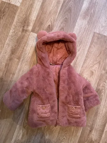 Manteau fille rose tape à l œil 12 mois + 1 cadeau