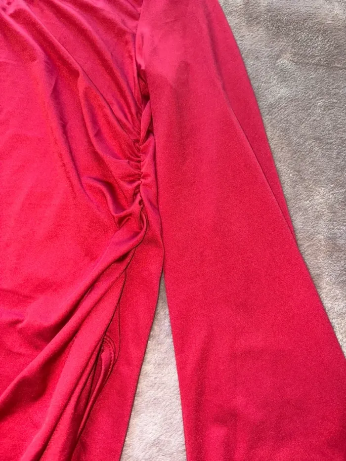Bodies rouge femme à manches longues Shein taille 34 en très bon état. - photo numéro 6