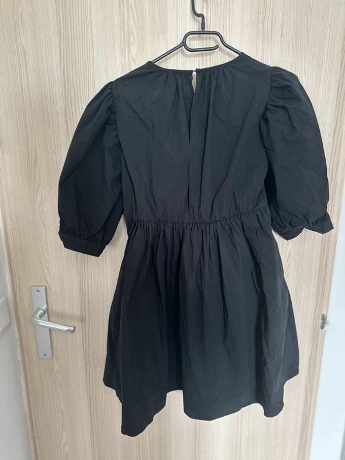 Robe courte ballon manches bouffantes noir taille S ZARA - photo numéro 5