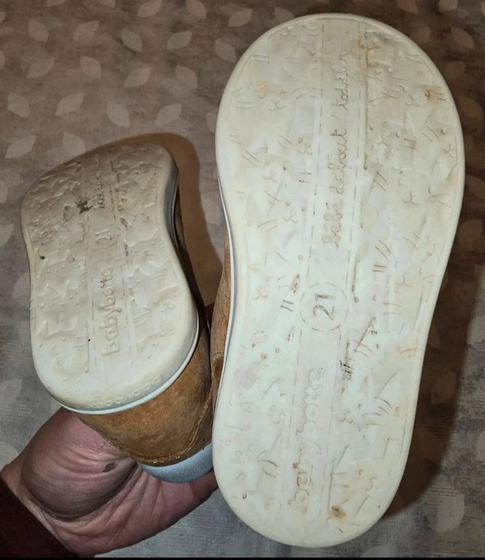 Baskets en cuir garçon t21 - photo numéro 3