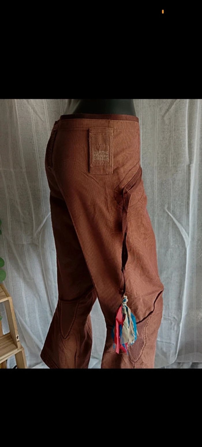 Marithé et François Girbaud | Pantalon court marron | t 34 - photo numéro 9