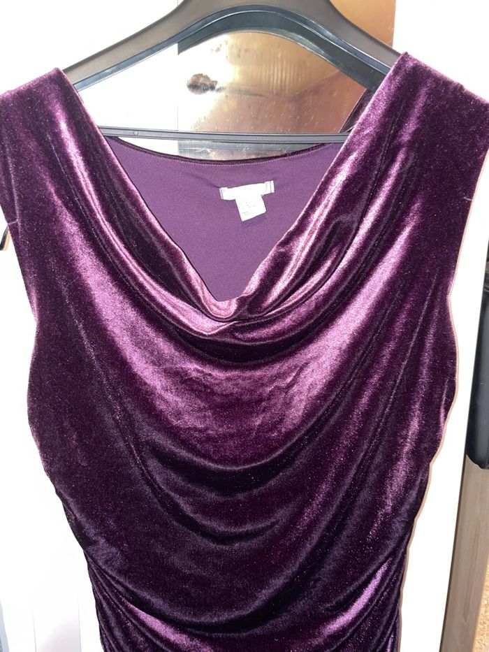 Robe soirée velours violet - photo numéro 4