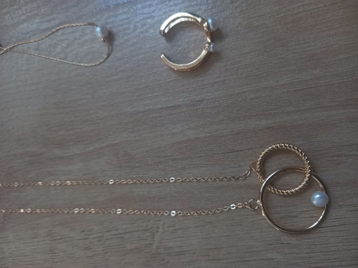 Parrure de bijoux complètes, collier, bracelet, bague - francoise saget - photo numéro 4
