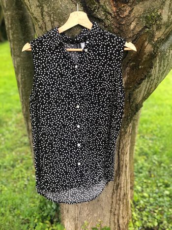 Chemisier noir et blanc