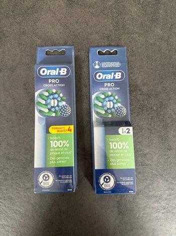 6 brossettes oral B pro cross action