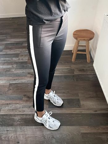 Pantalon noir et blanc costard Zara