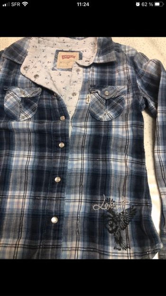 Lot jeans et veste levi’s 8 ans fille - photo numéro 3
