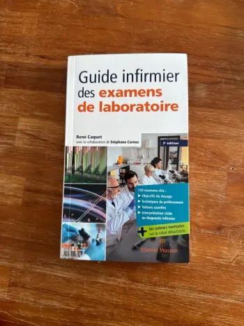 Livre guide infirmier des examens de laboratoire