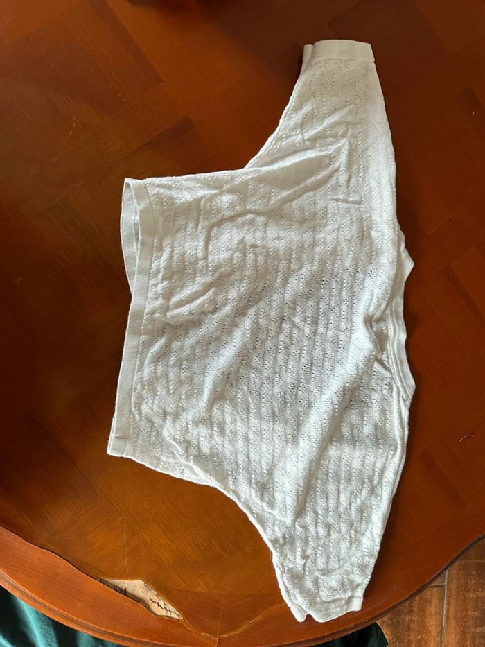 Boléro ajouré blanc crème mango - photo numéro 5