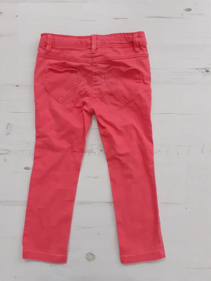 Pantalon fille été 3 ans Vertbaudet corail - photo numéro 4