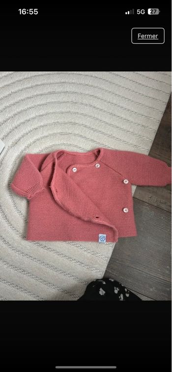Brassière , gilet 1 mois