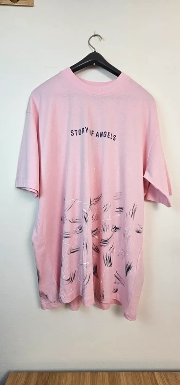 T-shirt rose story of angel T:XL - photo numéro 2