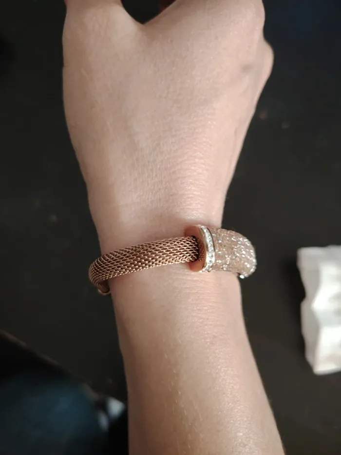 Bracelet ionisé rose Victoria bijoux - photo numéro 2