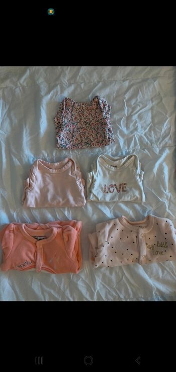 Lot vetement naissance