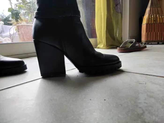 Bottines 36 noires Mango - photo numéro 4