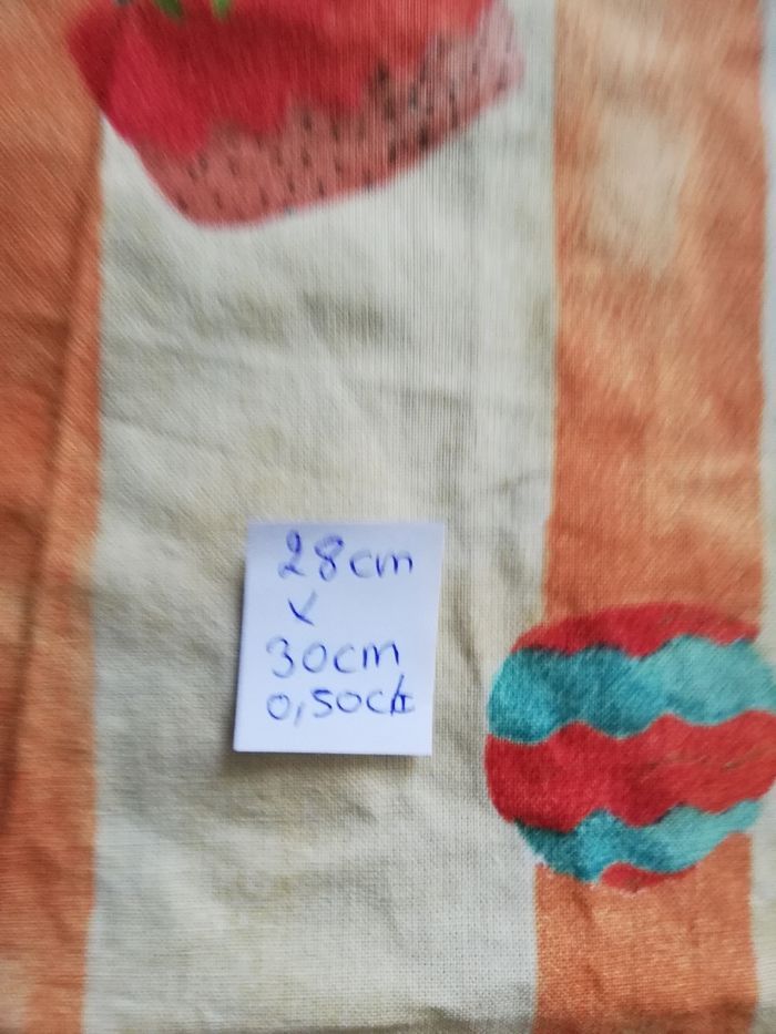 Tissus oursons 28x30cm