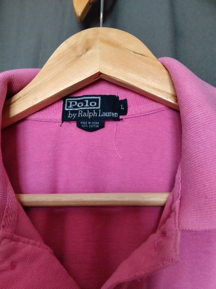 Polo rose Ralph Lauren taille L/40 - photo numéro 4
