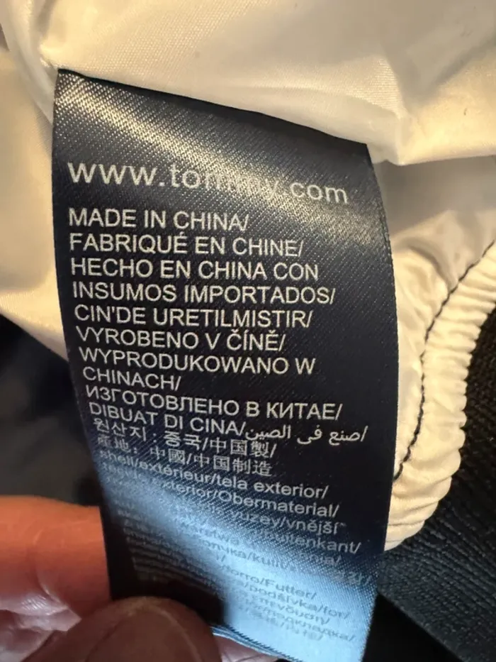 Veste Tommy Jeans blouson tape detail bleu marine neuve avec étiquette taille XS - photo numéro 7
