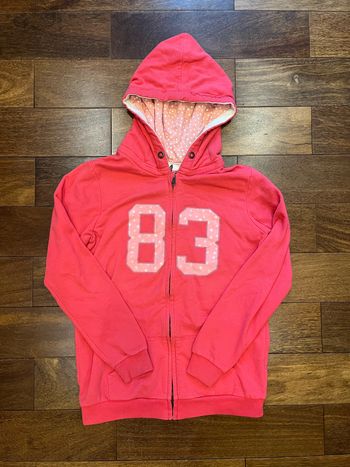 sweat a capuche zippe rose 14 ans