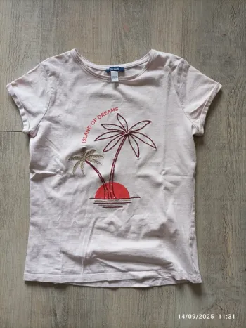 T shirt rose poudré 10 ans