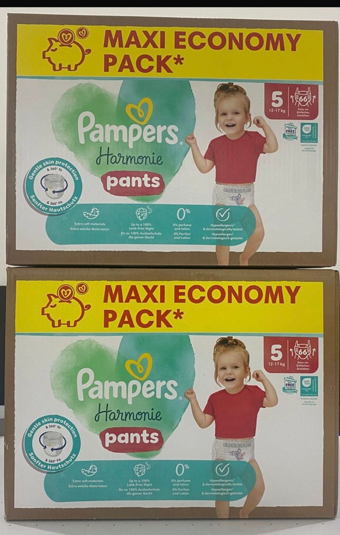 Pampers harmonie pants taille 5 lot de 2/132couches