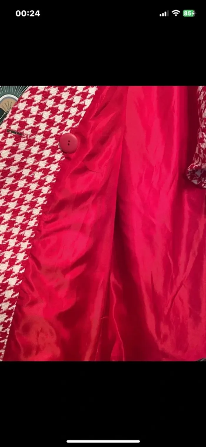 Veste Blazer tweed taille M Zara Vichy carreaux et jupe taille M. comme neuf. Valeur plus de  100€ - photo numéro 13