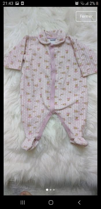 Pyjama velours 3 mois