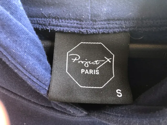 Sweat à capuche unisexe Project X Paris - bleu foncé S·Neuf sans étiquette·Project X - photo numéro 3