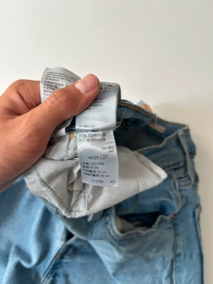 Jean Levi's Femme Bleu W29 L27 | Ribcage Straight Ankle | Taille 38 | Très Bon État | BP288 - photo numéro 7