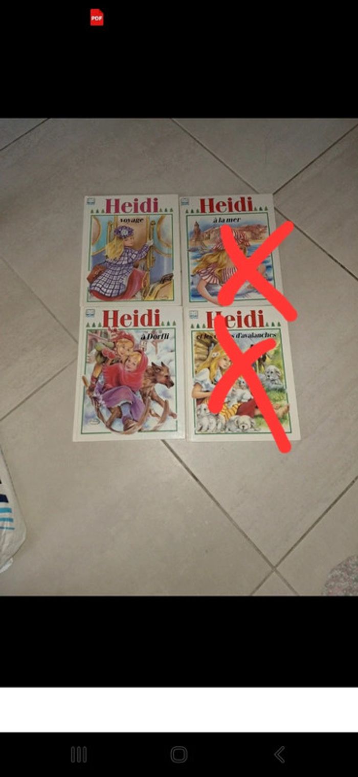 Lot 2 livre heidi