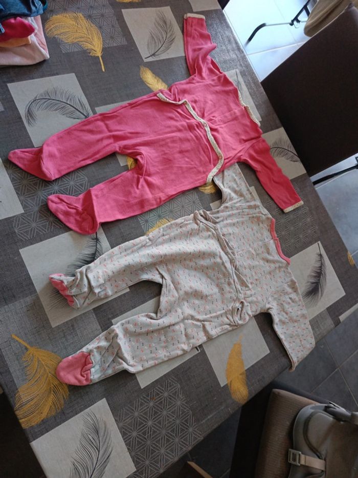 4 pyjamas mi-saison une pièce 12 mois 74 cm - photo numéro 3