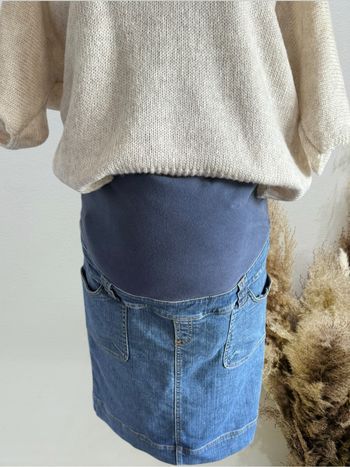 Jolie jupe en jeans de grossesse T38-M femme enceinte
