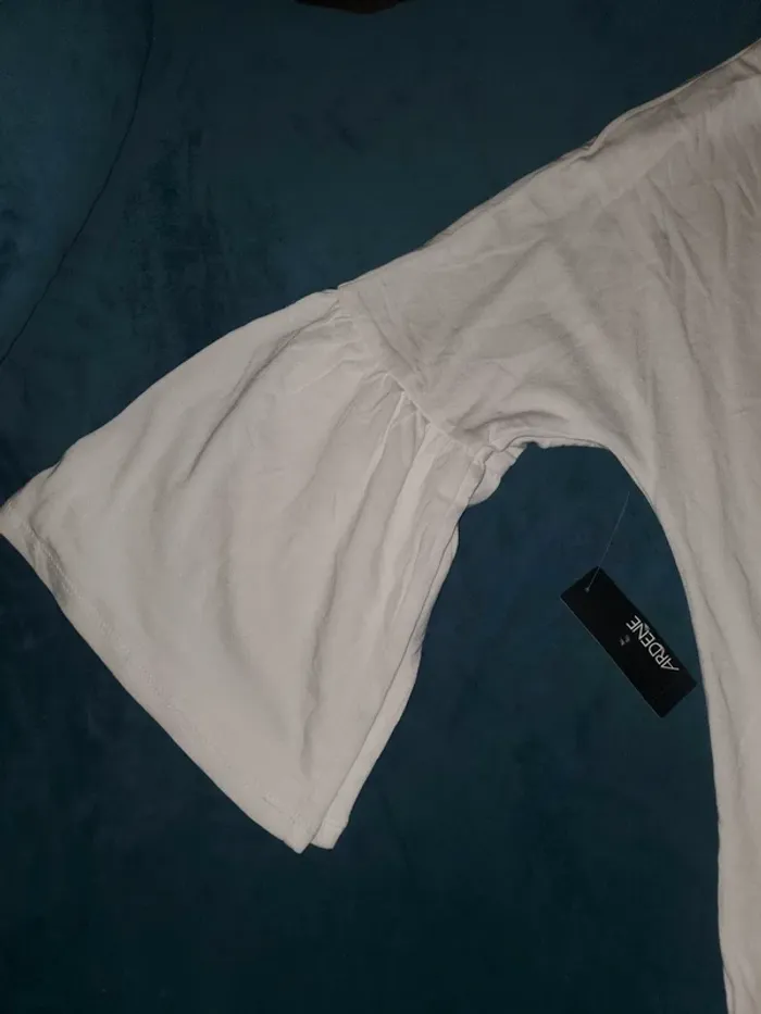 Haut tee shirt blanc femme taille XS / 34 - photo numéro 8