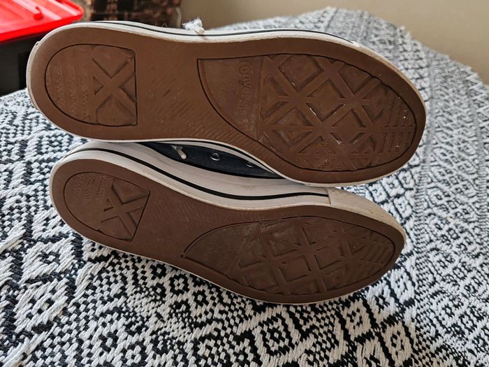 Converse montantes femme bleues peu portées, lavées, lacets neufs 38 - photo numéro 7